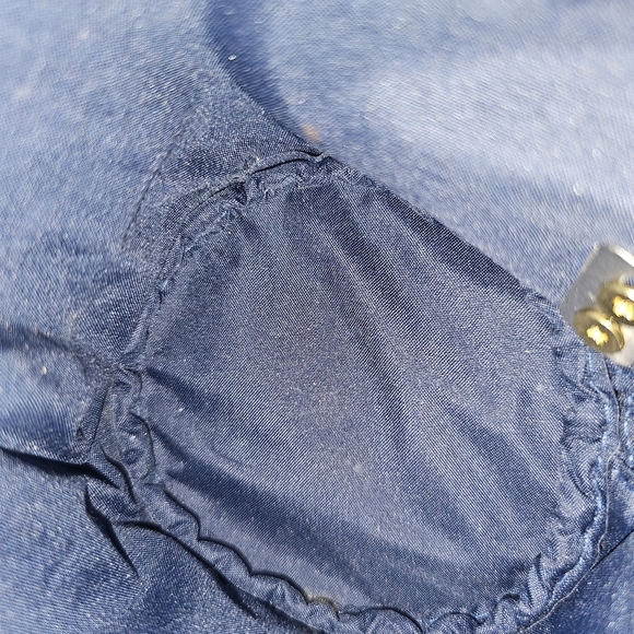 Christian Dior Blue Cylindrical Clutch W/Crossbody Chain/Tassel/Twilly Added - Picture 13 of 16